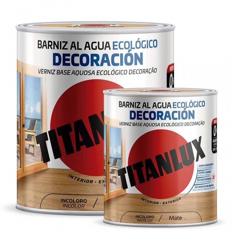 Vernis à l'eau Titan Décoration écologique mat incolore Titanlux