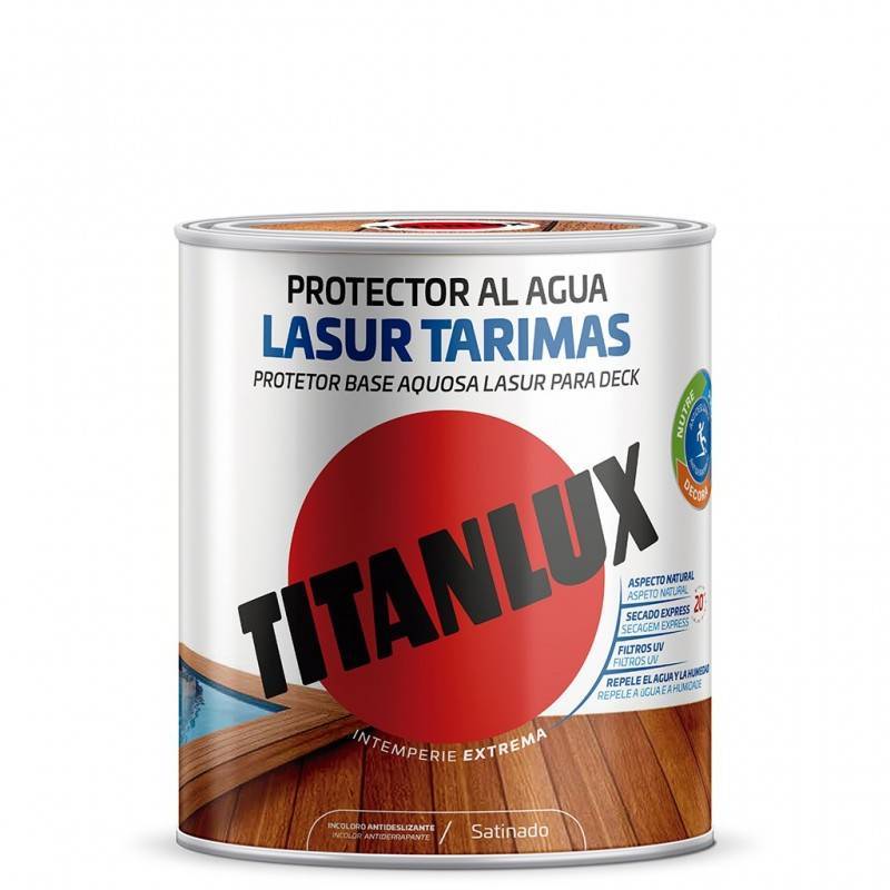Titan Lasur Titanlux acetinado antiderrapante à base de água
