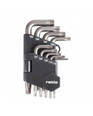 RATIO Llaves Torx Seguridad Set 9 Piezas T10-T50 Ratio