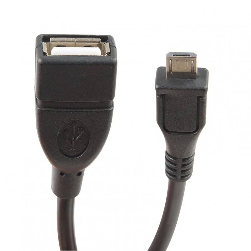 Cable USB Micro A USB-A Hembra 2.0 15Cm