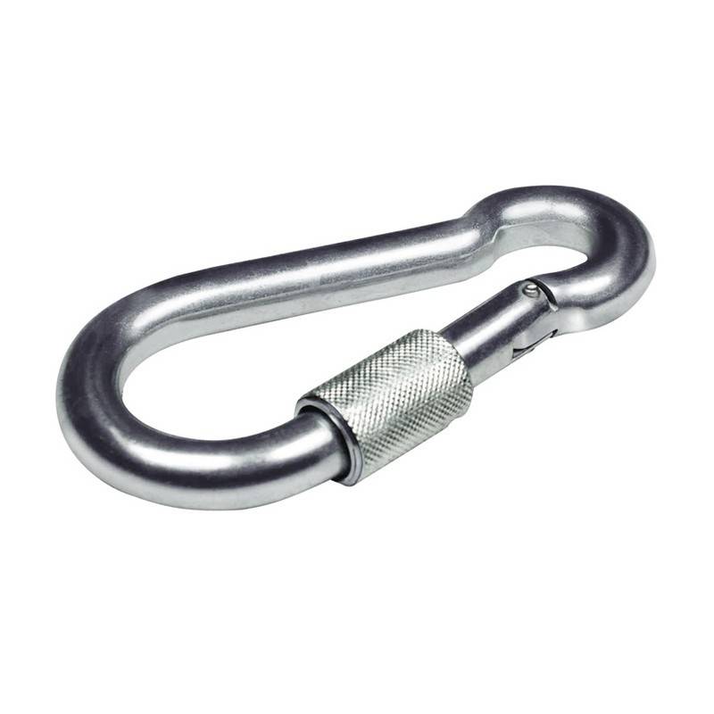 Fireman Carabiner With Lock 6X60 Mm 2 Units