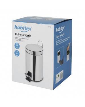 Caixa de pedal de aço inoxidável HABITEX Habitex 5 litros