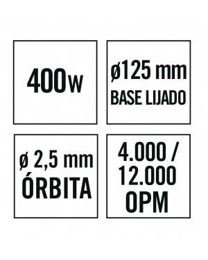 RATIO Lixadeira excêntrica Lr400Nm 400W Ratio