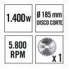 RATIO Circular Saw Sr1400Nm 1400W Ratio