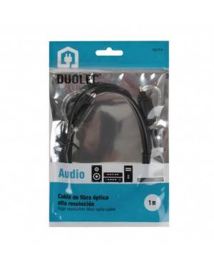 DUOLEC Cable Fibra Óptica De Audio 1M Negro