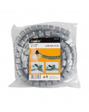 DUOLEC Gray Cable Organizer 2M Diameter 25 Mm With Guide