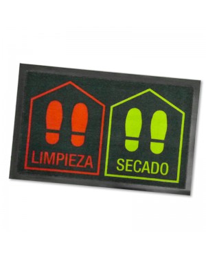 DINTEX Polyamide Doormat Disinfection red-green 45x70 cms