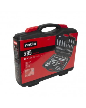 Valise à outils RATIO 95 pièces 1 / 4-1 / 2 Ratio Chr-V