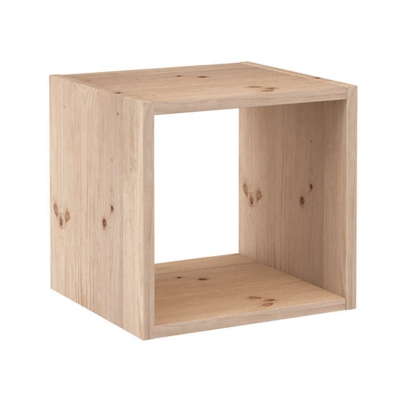 HABITEX Modular Pine Wood Cube
