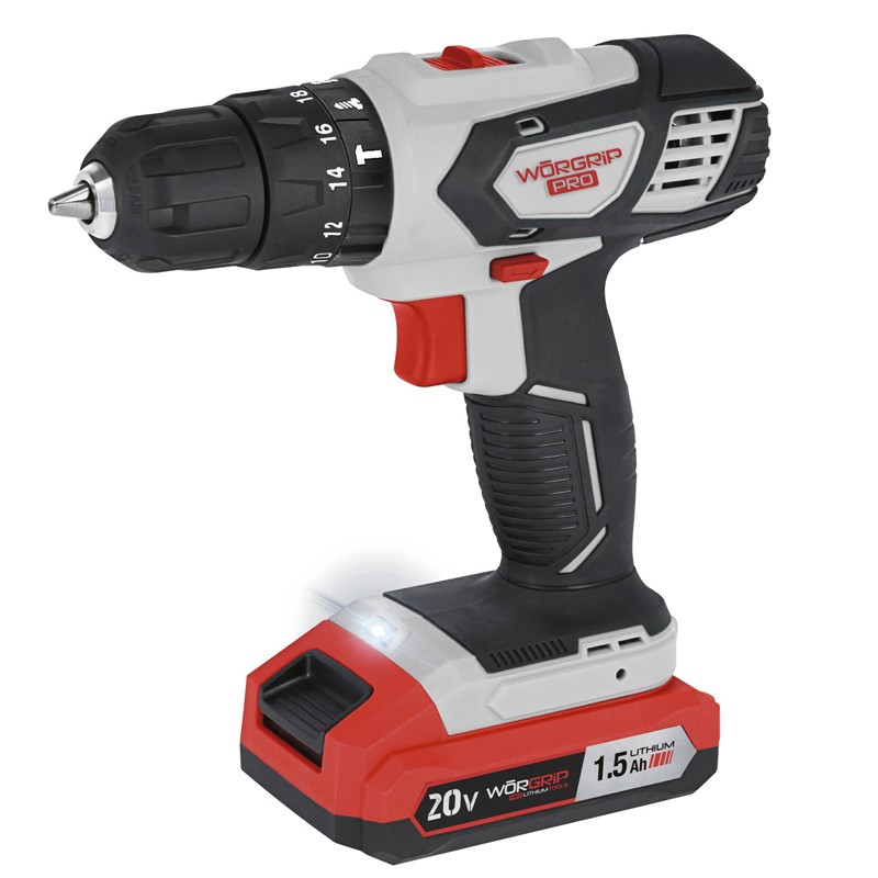 WorGrip Drill Driver Batterie 20V 1.3Ah WorGrip
