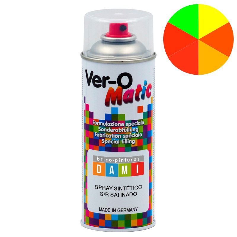 Brico-peintures Dami Fluorescent Satin Synthétique Spray 400 ML