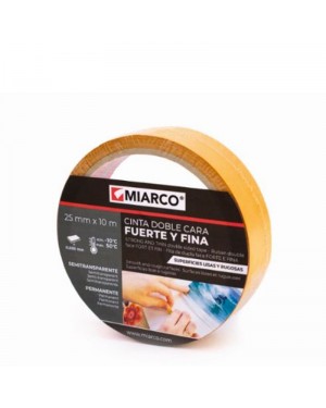 Miarco Strong and Thin Double Sided Tape 25mm x 10m Miarco