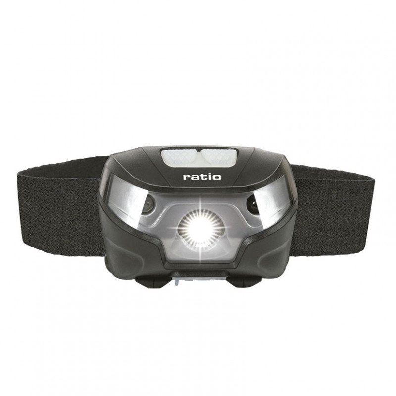 RATIO Linterna frontal recargable con sensor Headlamp 5524