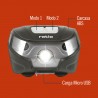 RATIO Linterna frontal recargable con sensor Headlamp 5524