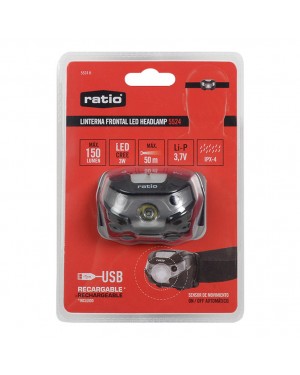 RATIO Headlamp 5524 rechargeable headlamp with sensor
