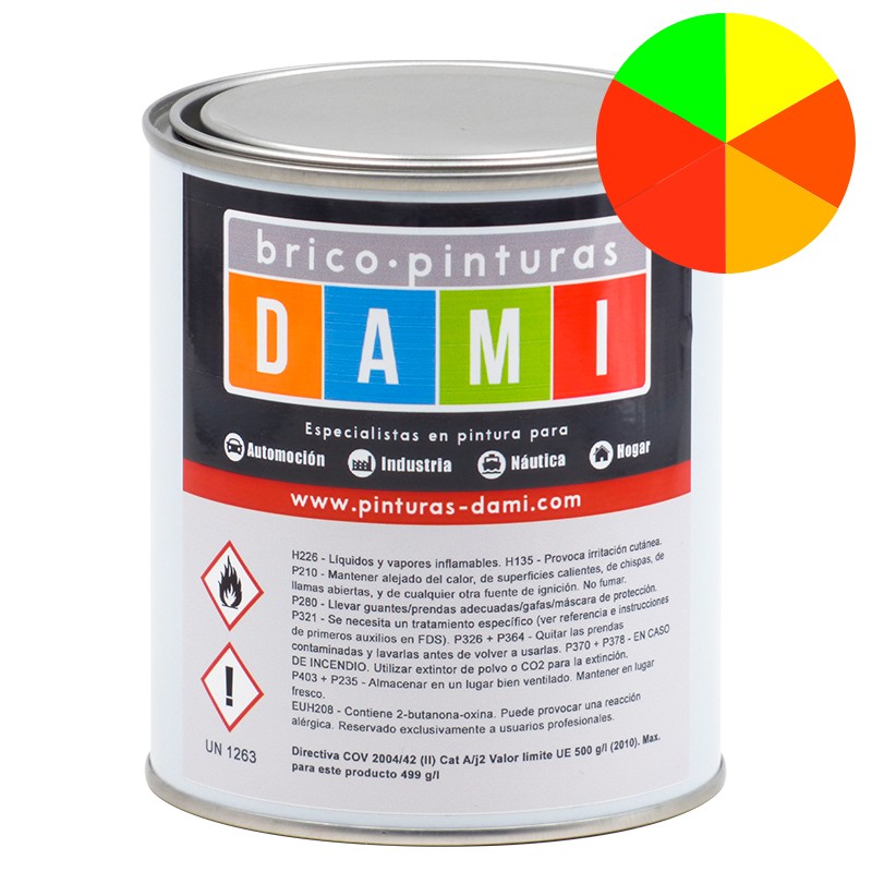 Brico-peintures Dami Synthetic Enamel S / R Fluorescent Satin 1L