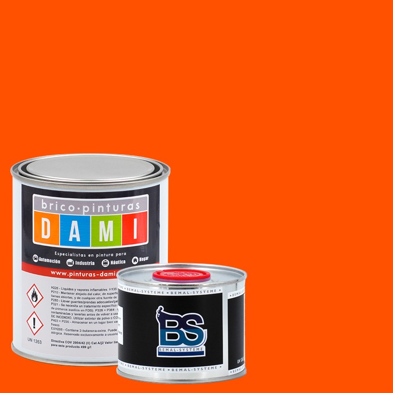 Brico-peinture Dami Monolayer Carrosserie Mat UHS 2K Fluorescent 1L