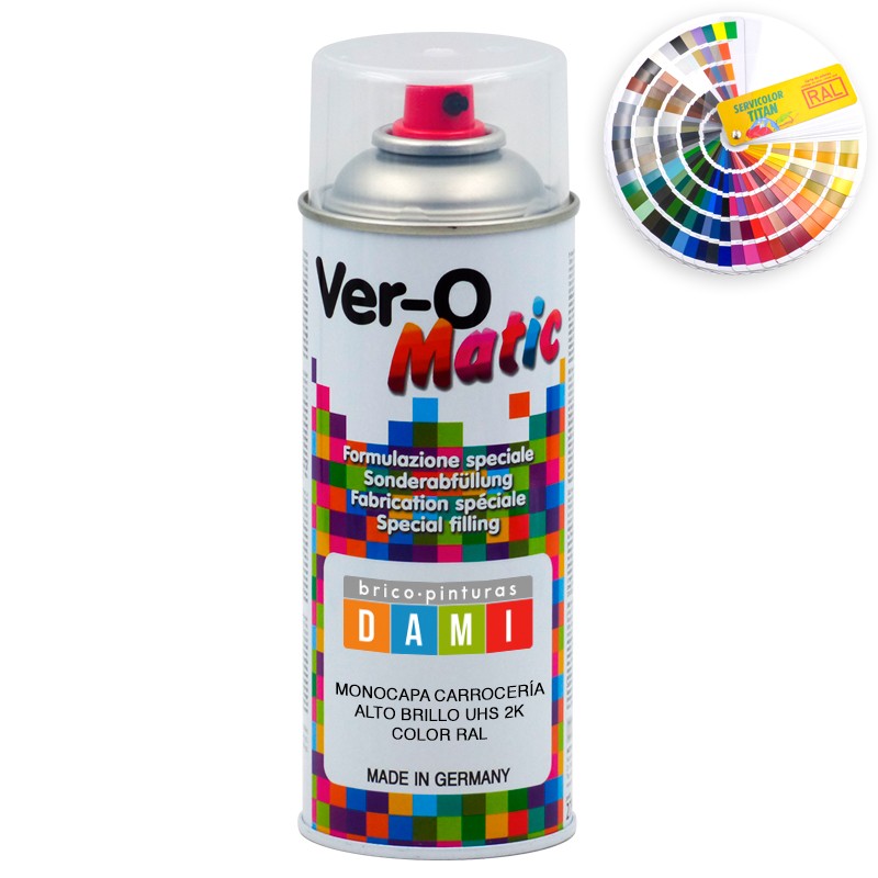 Brico-paint Dami Spray Monolayer High Glossy UHS 2K RAL color