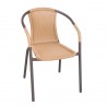 CADENA88 Chair with armrests Brown BASIC