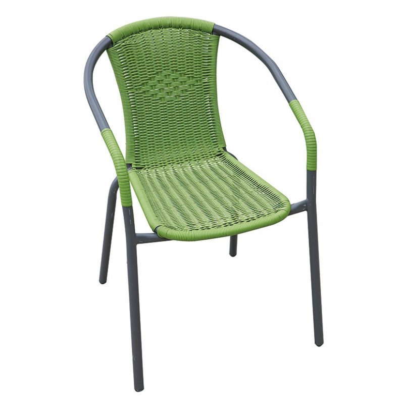 CADENA88 Chaise avec bras Vert BASIC