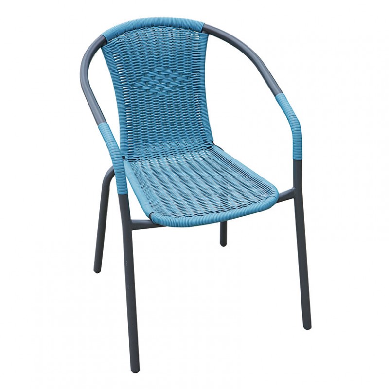 CADENA88 Stuhl mit Armlehnen Blau BASIC
