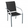 CADENA88 Silver-black steel chair BRAZIL