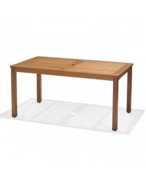 CADENA88 Table extensible en bois d'eucalyptus 150-200x83xh.74 cm. BRISE