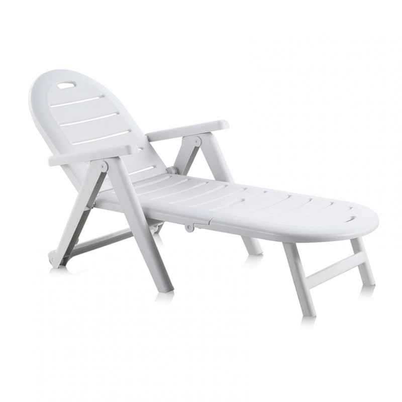 CADENA88 Chaise longue inclinable et empilable Shaf Cayman