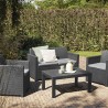 CADENA88 Garden set 2 Armchairs + sofa + table MERANO