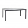 CADENA88 Table en aluminium avec plateau en aluminium Parma 160x90 cm.