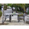 CADENA88 Orlando tavolo da giardino in finto alluminio
