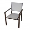 CADENA88 Aluminum armchair with textilene back Orlando