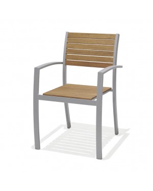CADENA88 Chaise en aluminium-bois Marina