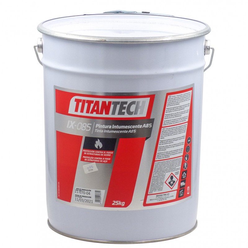 Titan Idropittura Intumescente Professionale IX-085 A85 25 KG TitanTech