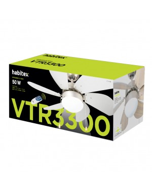 HABITEX Ventilador de teto com luz HABITEX VTR-3300