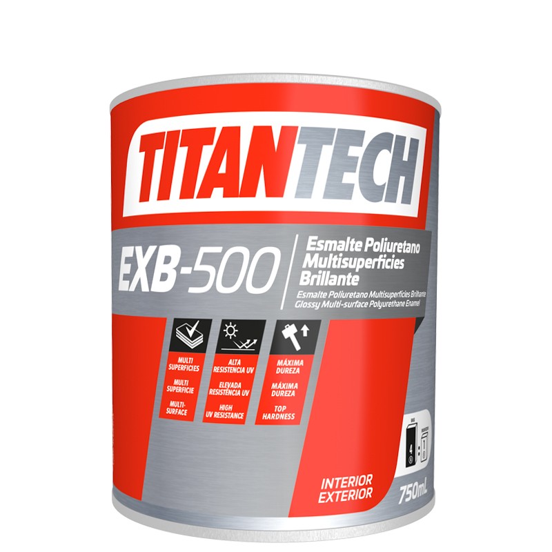 TitanTech esmalte de poliuretano branco acetinado EXB-500 TitanTech
