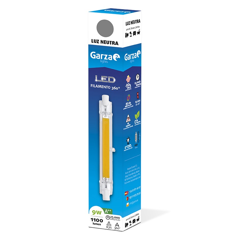 Garza LED filament bulb 360º 11W 118mm 1100Lm GARZA