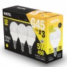 Alfa Dyser Spherical LED Bulb Pack 3 unidades. E14 5W Luz Quente Matel