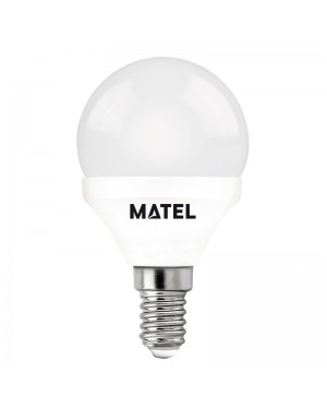 Alfa Dyser Kugelförmiges LED-Lampenpaket 3 Stück. E14 5W Kaltlicht Matel