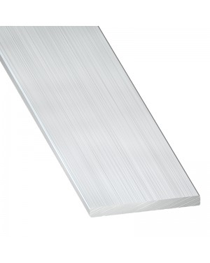 Profil lisse en aluminium brut EHL 1 mètre