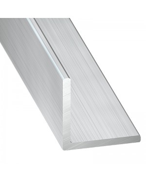 Profilé d'angle égal en aluminium brut EHL 1 mètre