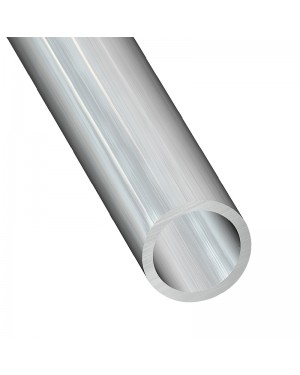 Tubo tondo in alluminio grezzo EHL 1 metro
