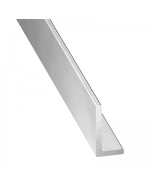 Profilé d'angle inégal en aluminium brut CQFD 1 mètre