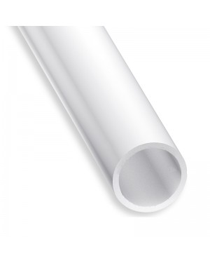 CQFD Tubo tondo in PVC bianco 1 metro