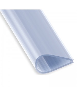 Perfil de suporte de papel de PVC transparente CQFD 1 metro