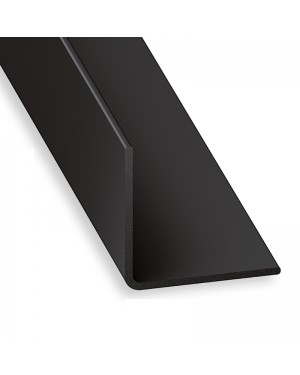 CQFD Equal Angle Profile PVC Black 1 meter