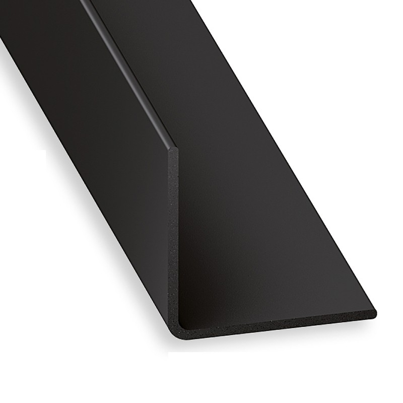 CQFD Equal Angle Profile PVC Black 1 meter