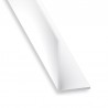 CQFD Profilé d'angle inégal en PVC blanc 1 mètre