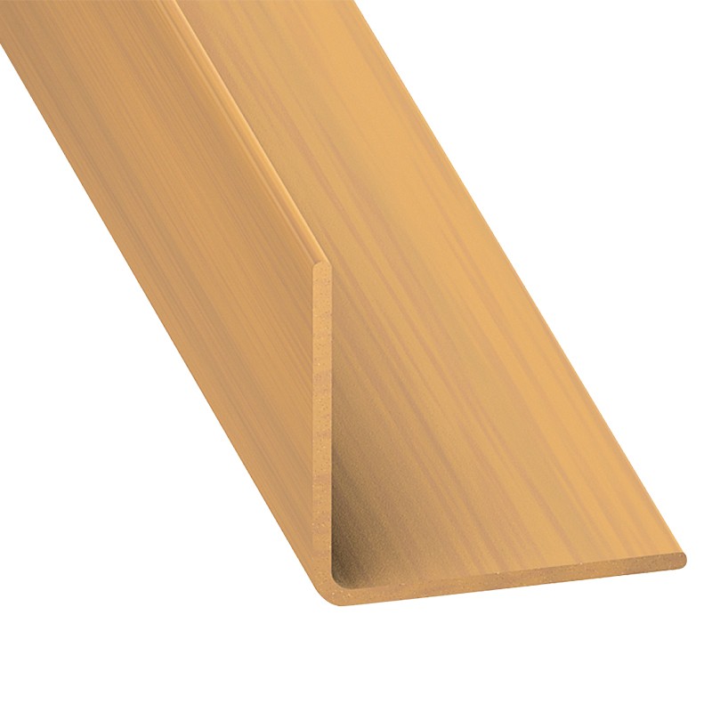 CQFD Equal Angle Profile PVC Oak 1 meter