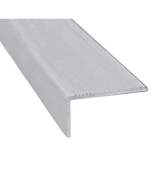 CQFD-Stufenkantenprofil aus rohem Aluminium, 1 Meter
